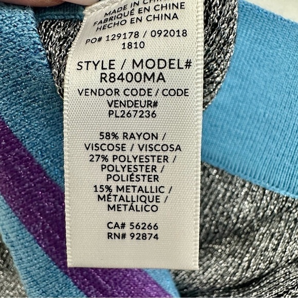 Anthropologie Splendid X Margherita Stretchy Silver Pants - Size Large - NWT - Picture 9 of 10